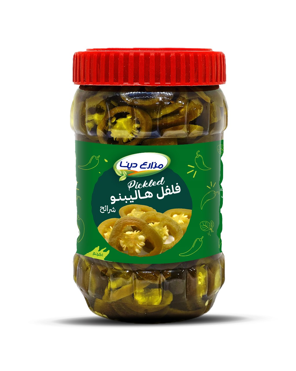 Dina Foods Sliced Jalapeños (1kg)